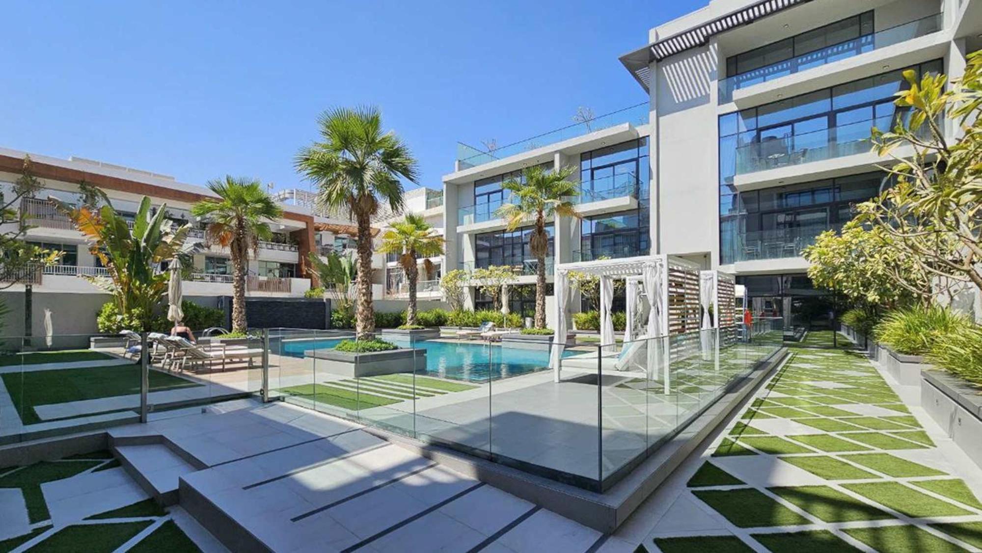 Modern Bali Vibes With Pool And Palm Tree Views Jvc Apartment Dubai