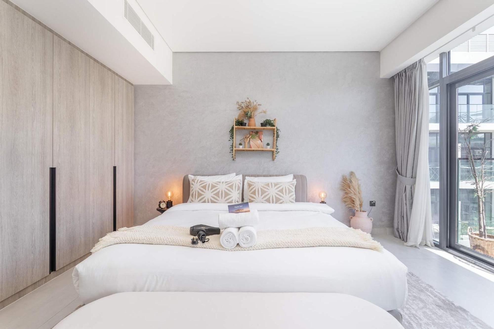 Modern Bali Vibes With Pool And Palm Tree Views Jvc Apartment Dubai