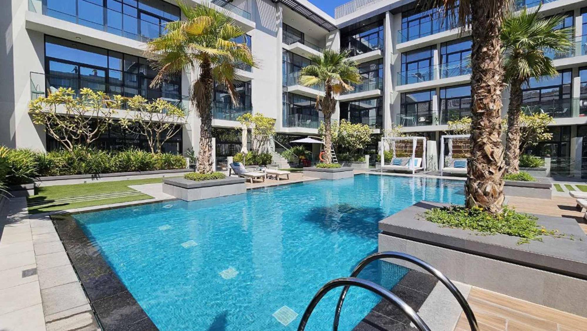 Modern Bali Vibes With Pool And Palm Tree Views Jvc Apartment Dubai
