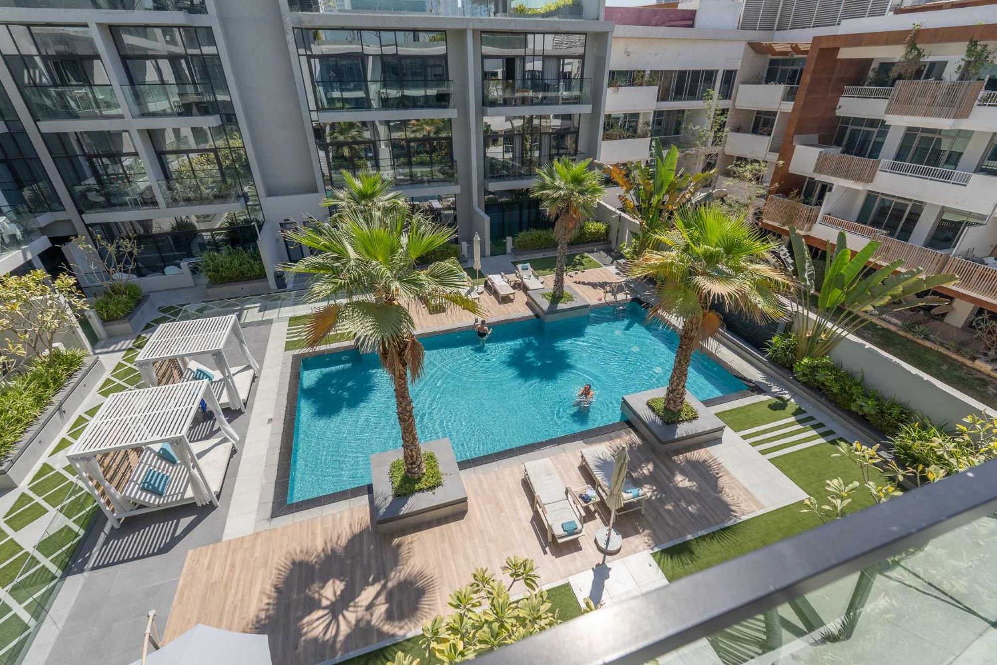 Modern Bali Vibes With Pool And Palm Tree Views Jvc Apartment *